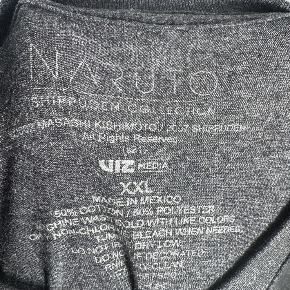 Naruto Shippuden Graphic tshirt gray large anime tee featuring Naruto Uzumaki #9 - Picture 5 of 5